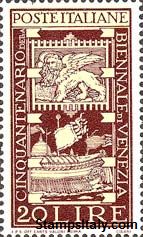 Italy Stamp Scott nr 512 - Francobolli Sassone nº 596 - Click Image to Close