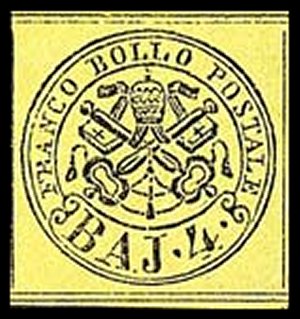 Roman States Scott nr 5 - Francobollo Pontificio Sassone nº 5