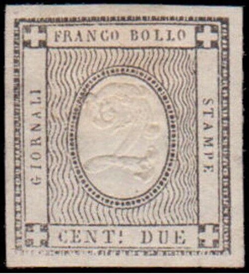 Sardinia Stamp Scott nr P2 - Francobollo Sardegna Sassone nº 20
