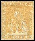 Tuscany Stamp Scott nr 2 - Francobollo Toscana Sassone nº 2